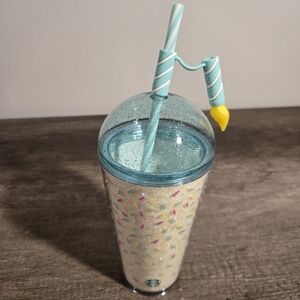 Starbucks Birthday Sprinkle Tumbler with Straw